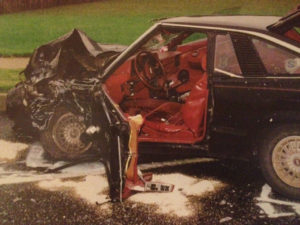 Car With Front End Damage