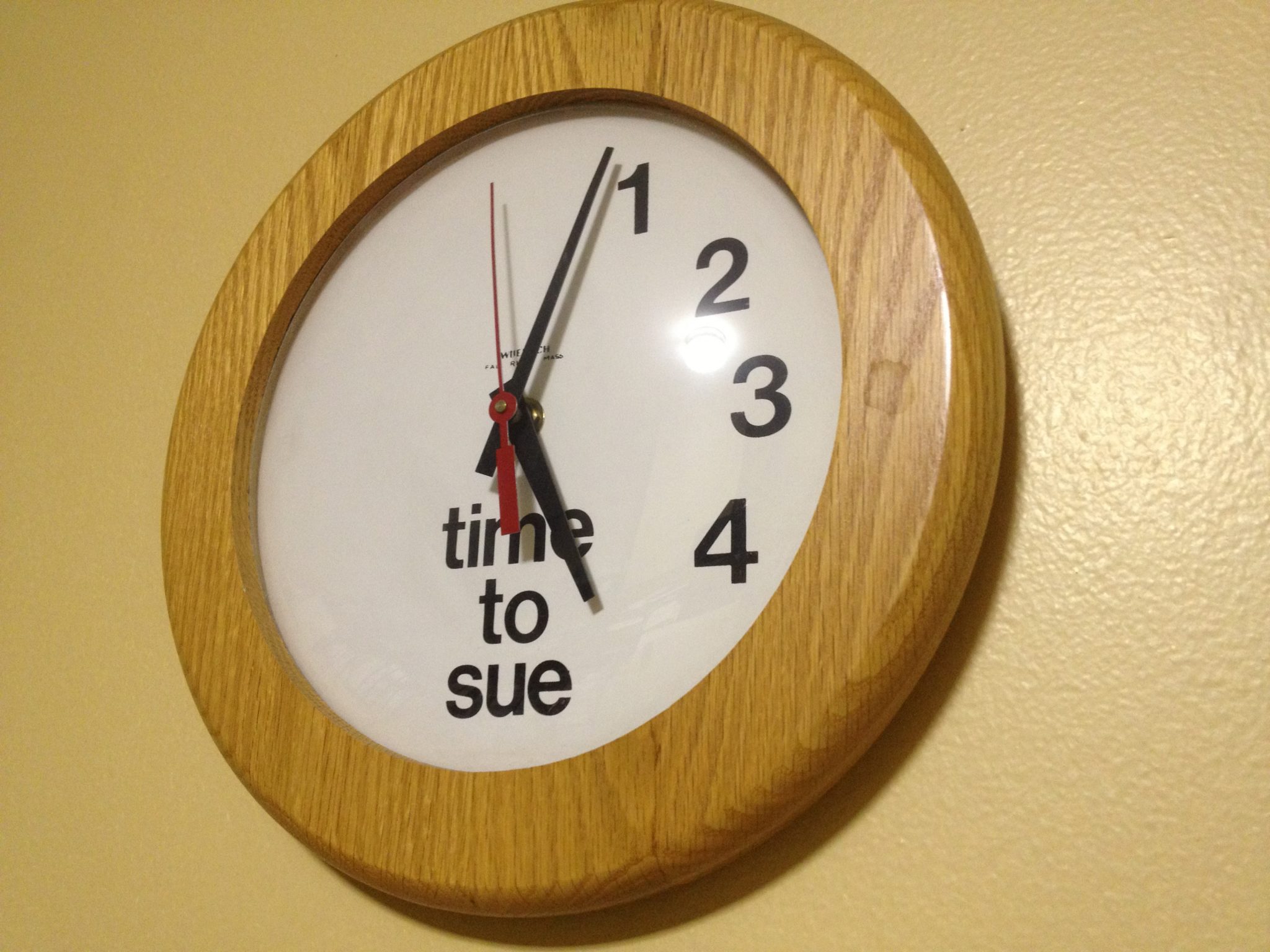 Time To Sue Clock